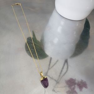 Natural stone necklace